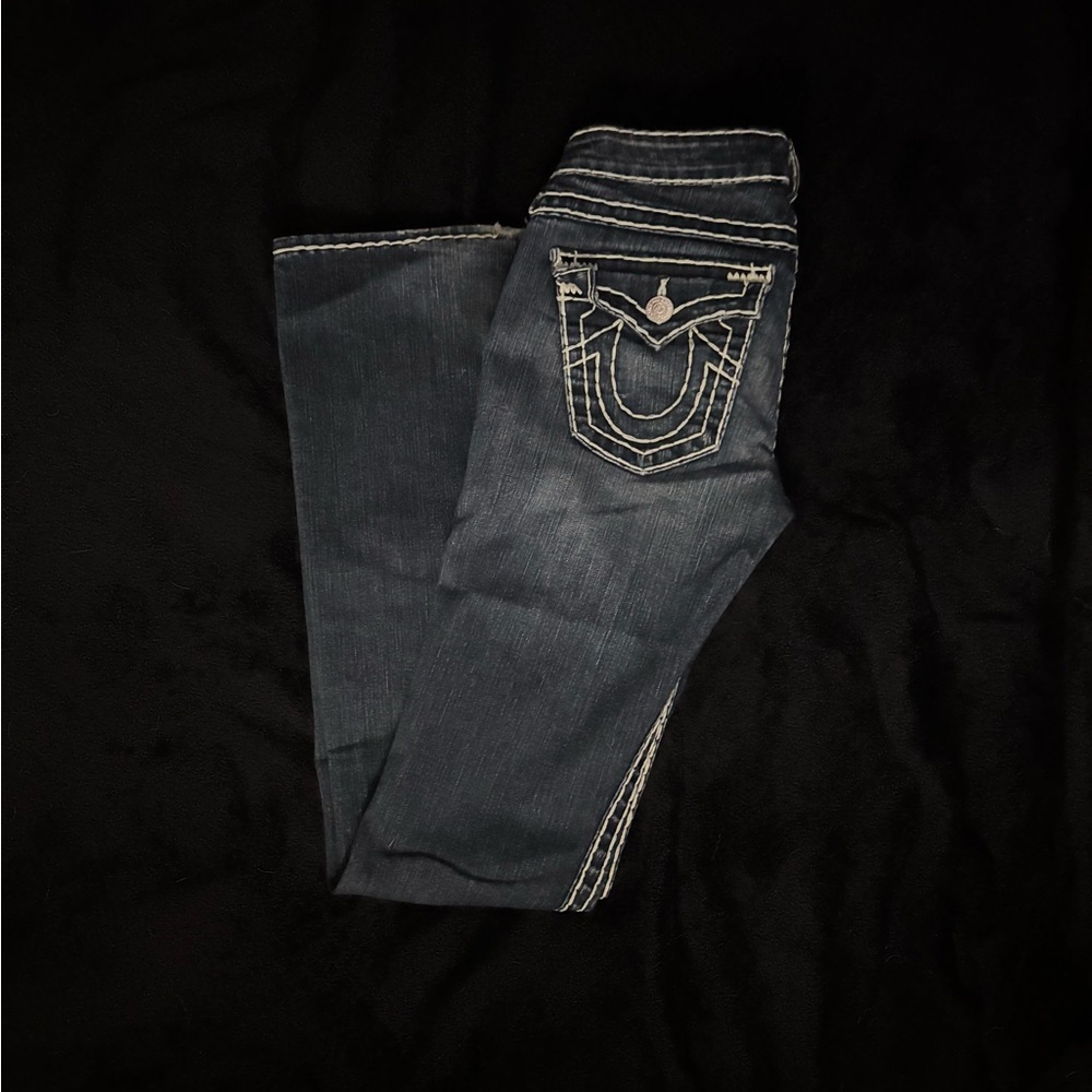 True Religion Women's Indigo Boot Cut Jeans